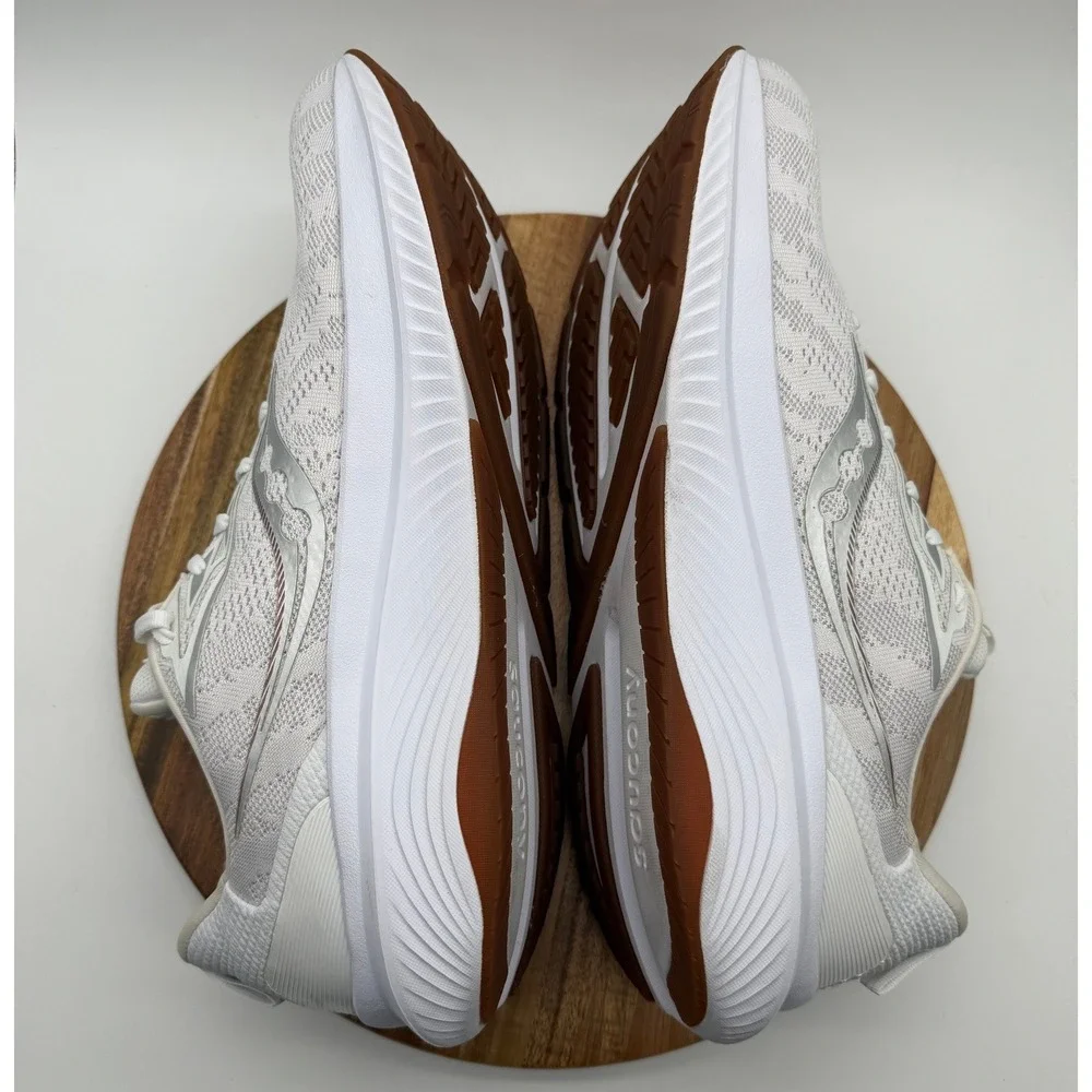 Saucony Echelon 9 Men's Size 14 Running Shoes White‎ Silver Gum 0674